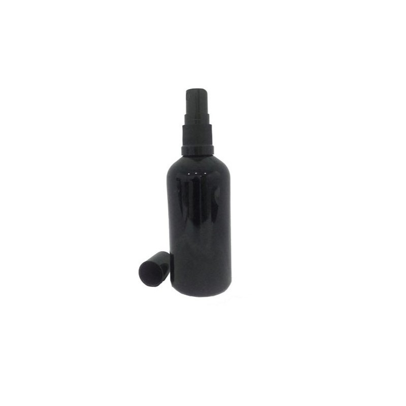 100 ml black glass spray bottle